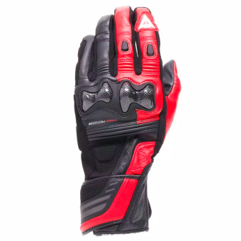 Motorradhandschuhe Dainese Reacto Carbon Long Black Red Lava