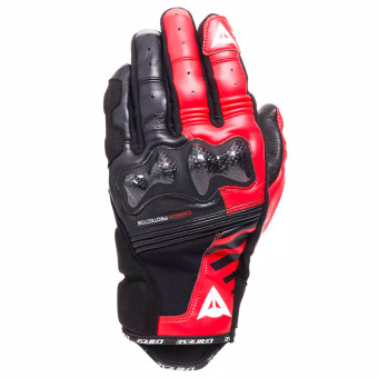 Motorradhandschuhe Dainese Reacto Carbon Short Black Red Lava