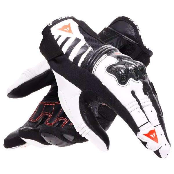 Dainese Reacto Carbon Short Woman Black White Red Fluo