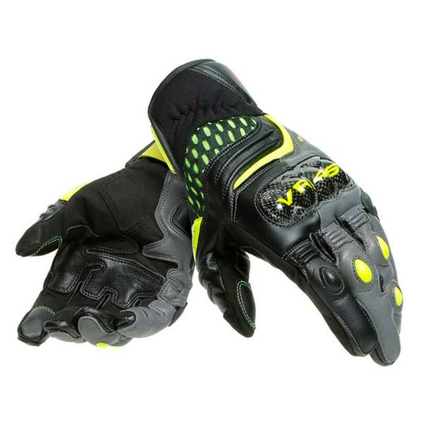 Motorradhandschuhe Dainese VR46 Sector Short Black Yellow Fluo Motorradhandschuhe Dainese VR46 Sector Short Black Yellow Fluo