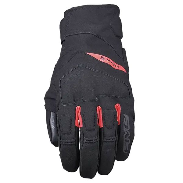 Motorradhandschuhe Five Boxer Evo WP Black Fluo Red