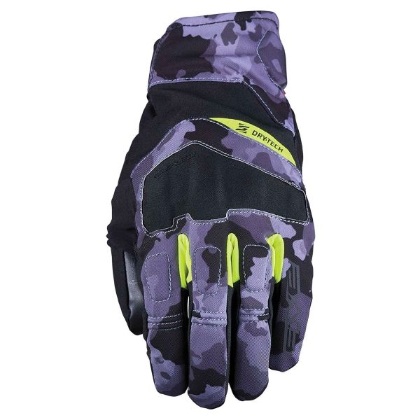Motorradhandschuhe Five Boxer Evo WP Camo Grey Fluo Motorradhandschuhe Five Boxer Evo WP Camo Grey Fluo
