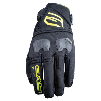Motorradhandschuhe Five E-WP Black Fluo Yellow