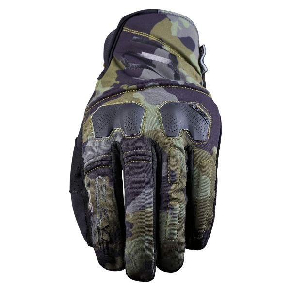 Motorradhandschuhe Five E-WP Camo Khaki