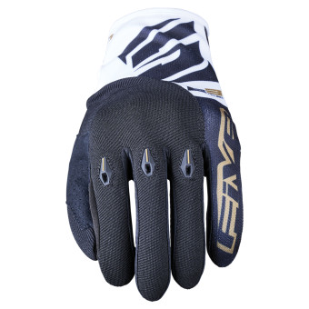 Motorradhandschuhe Five E3 Evo White Black Gold