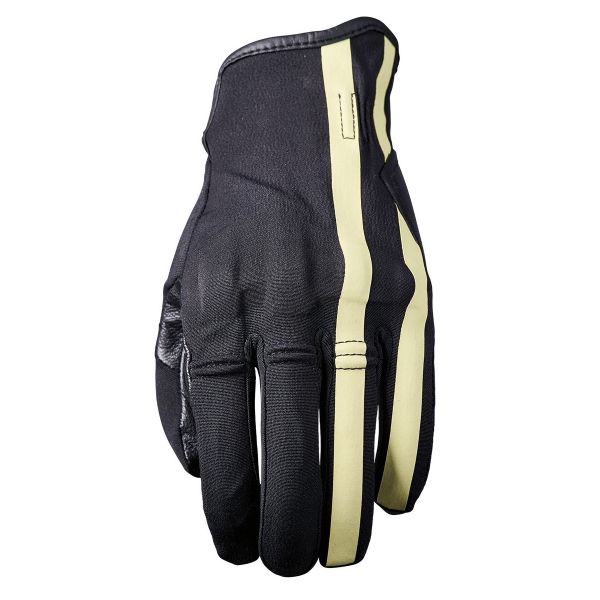 Motorradhandschuhe Five Flow Stripes Black Beige