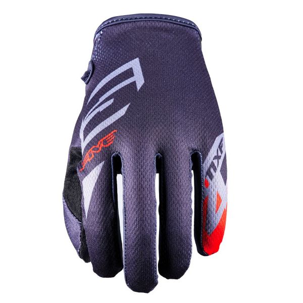 Cross Handschuhe Five MXF4 Scrub Grey Fluo Red