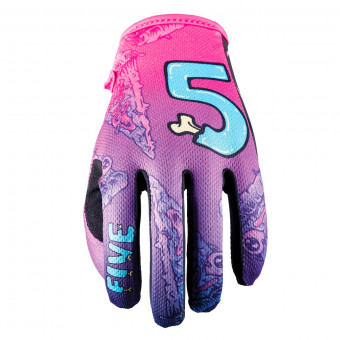 Motorradhandschuhe Five MXF4 Slice Neon Purple