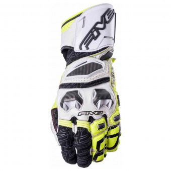 Motorradhandschuhe Five RFX Race 10 White Fluo