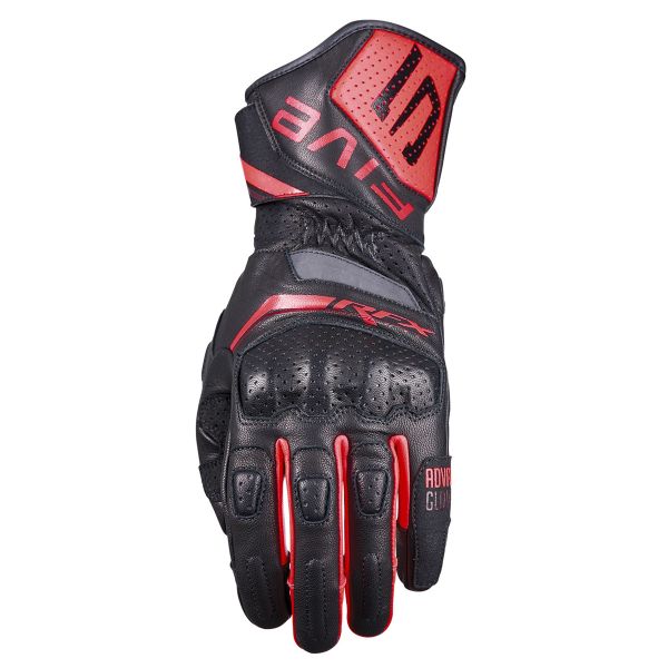 Motorradhandschuhe Five RFX Sport Evo Black fluo Red