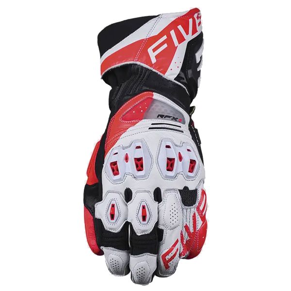 Motorradhandschuhe Five RFX1 Evo White Fluo Red