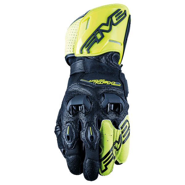 Motorradhandschuhe Five RFX2 Airflow 21 Black Fluo Yellow