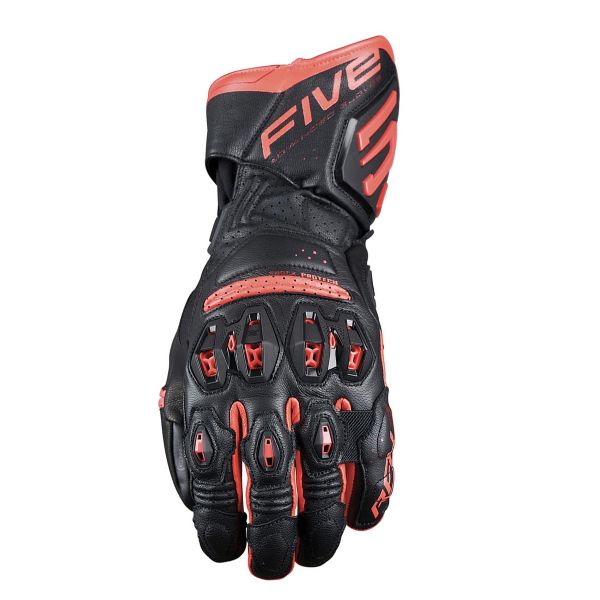 Motorradhandschuhe Five RFX3 Evo Black Fluo Red Motorradhandschuhe Five RFX3 Evo Black Fluo Red