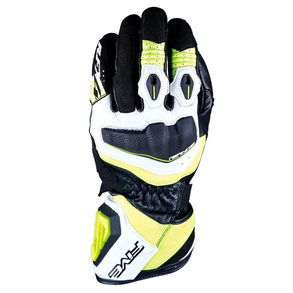 Motorradhandschuhe Five RFX4 Evo White Fluo Yellow