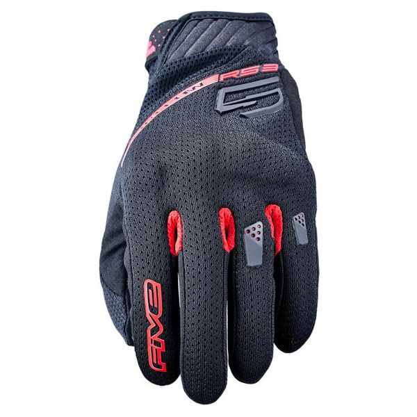 Motorradhandschuhe Five RS3 Evo Airflow Black Red Motorradhandschuhe Five RS3 Evo Airflow Black Red
