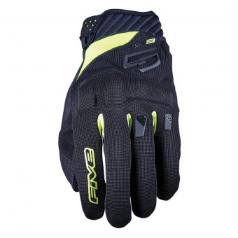 Motorradhandschuhe Five RS3 Evo Black Fluo Yellow Motorradhandschuhe Five RS3 Evo Black Fluo Yellow