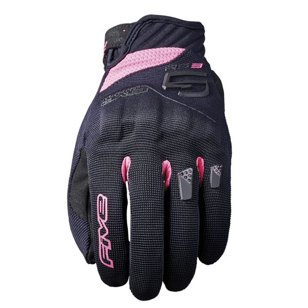 Motorradhandschuhe Five RS3 Evo Woman Black Fluo Pink Motorradhandschuhe Five RS3 Evo Woman Black Fluo Pink