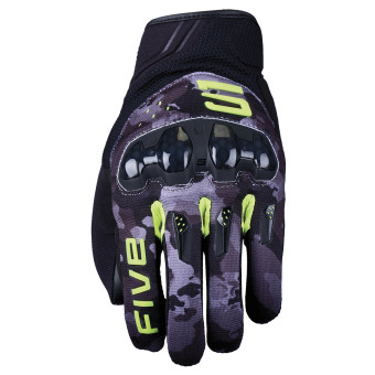 Motorradhandschuhe Five RSX Camo Black Fluo Yellow