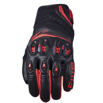 Motorradhandschuhe Five SF2 Evo Black Fluo Red