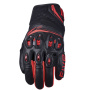 Motorradhandschuhe Five SF2 Evo Black Fluo Red