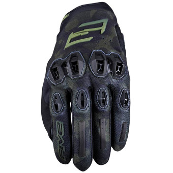 Motorradhandschuhe Five Stunt Evo 2 Camo Kaki