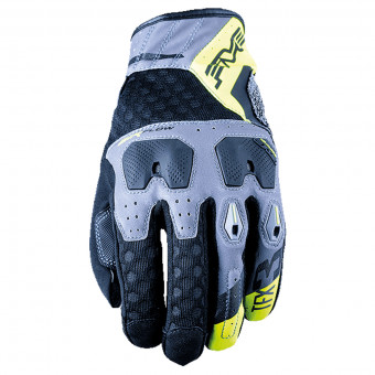 Motorradhandschuhe Five TFX3 Airflow Grey Fluo Yellow