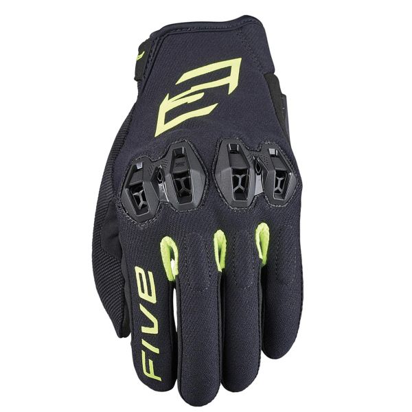 Motorradhandschuhe Five Tricks Black Fluo Yellow Motorradhandschuhe Five Tricks Black Fluo Yellow
