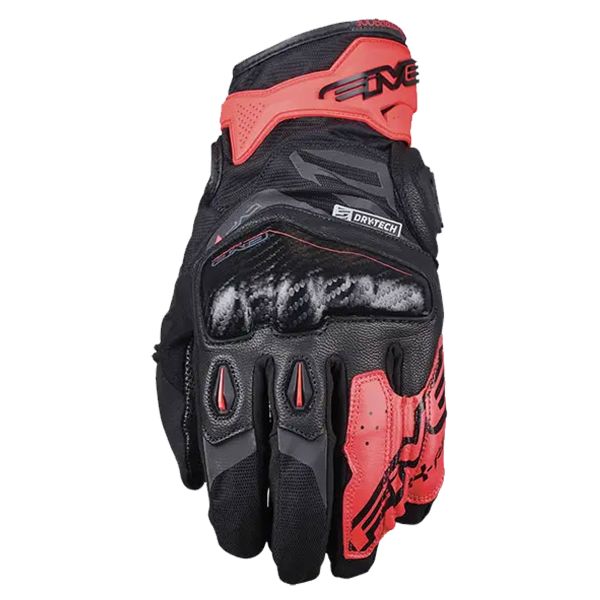 Motorradhandschuhe Five X-Rider WP Black Fluo Red