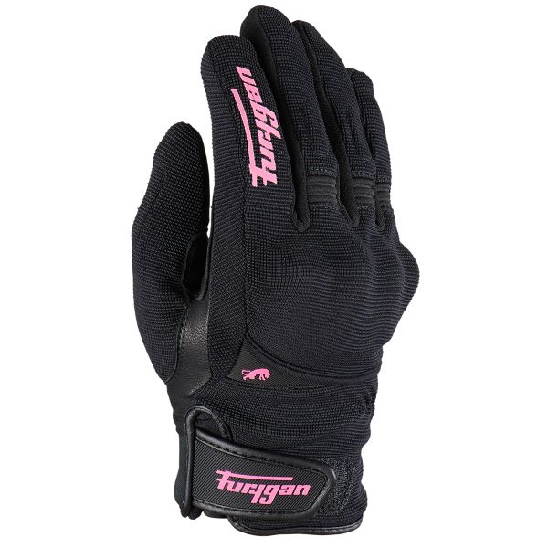 Motorradhandschuhe Furygan Jet Lady All Season D3O Black Pink