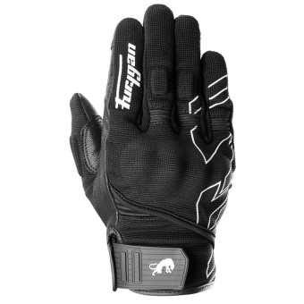 Motorradhandschuhe Furygan Jet Neon D3O Black White