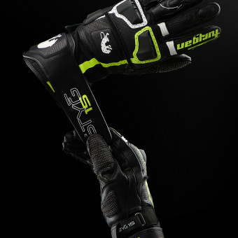 Furygan Styg 15 Vented Black White Yellow Stab