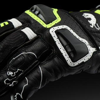 Furygan Styg 15 Vented Black White Yellow Stab