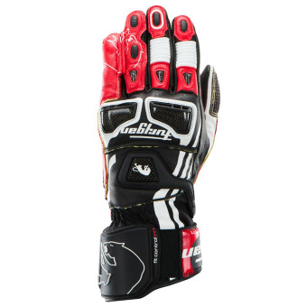 Motorradhandschuhe Furygan STYG21 X Kevlar Black White Red Motorradhandschuhe Furygan STYG21 X Kevlar Black White Red