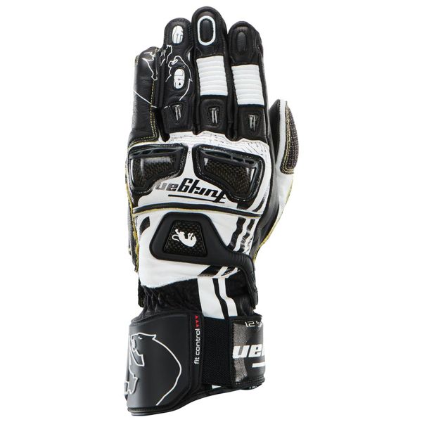 Motorradhandschuhe Furygan STYG21 X Kevlar White Black