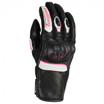 Motorradhandschuhe Furygan TD Roadster Lady Black White Pink