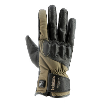 Motorradhandschuhe Helstons Curtis Heated Black Kaki