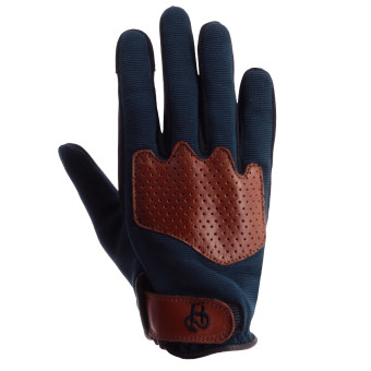Motorradhandschuhe Helstons Duna Lady Summer 4Ways Leather Blau Tan
