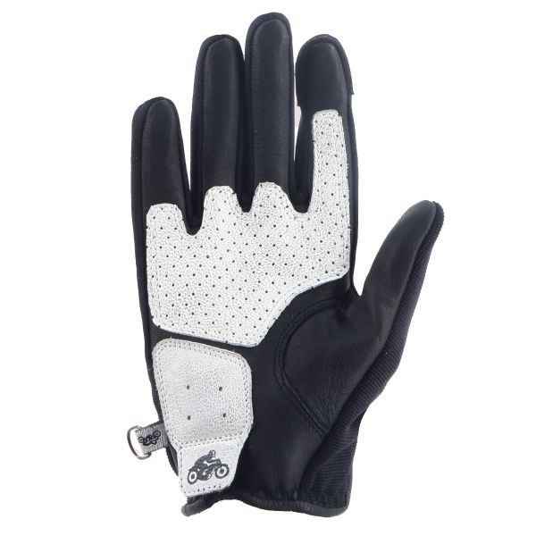 Helstons Duna Lady Summer 4Ways Leather Schwarz Weiß