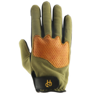 Motorradhandschuhe Helstons Dune Summer 4Ways Leather Khaki Gold