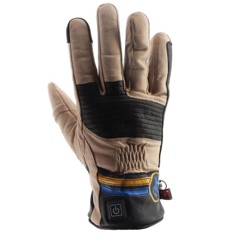 Motorradhandschuhe Helstons Fender Wrmer Leather Beige Black
