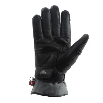 Helstons Fender Wrmer Leather Black Grey