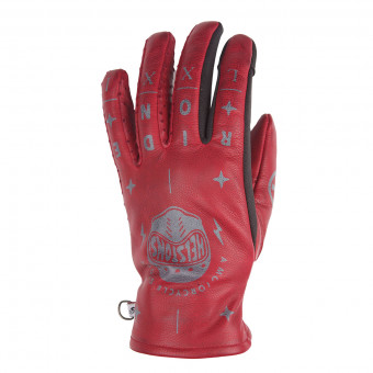 Motorradhandschuhe Helstons Grafic Summer Lady Burgundy