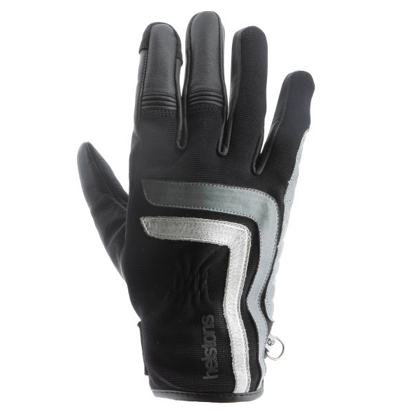 Motorradhandschuhe Helstons Jeff Summer Black Grey White Motorradhandschuhe Helstons Jeff Summer Black Grey White
