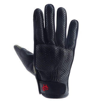 Motorradhandschuhe Helstons Leader Air Summer Leather Schwarz