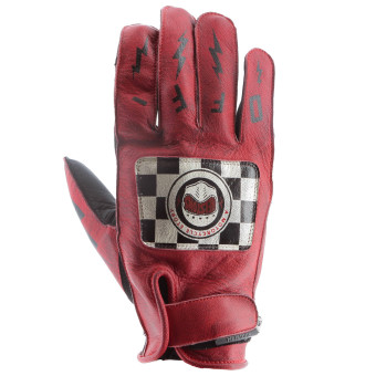 Motorradhandschuhe Helstons Logo Summer Red Black Motorradhandschuhe Helstons Logo Summer Red Black