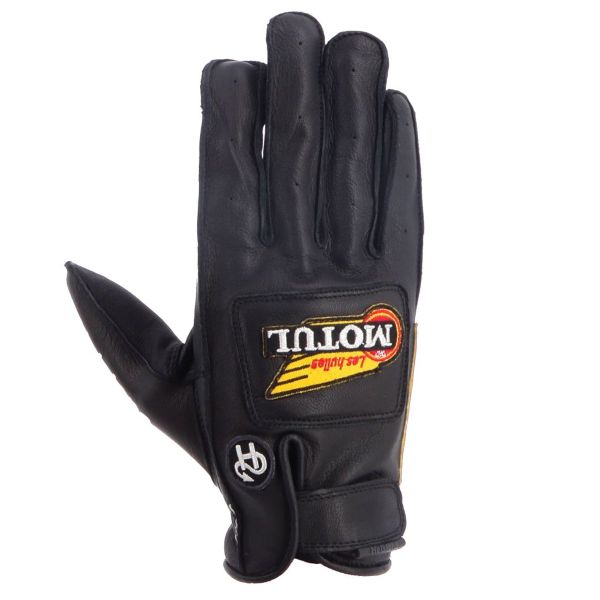 Motorradhandschuhe Helstons Motul Oil Summer Leather Black