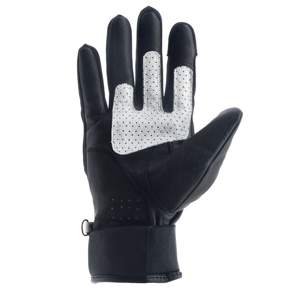 Helstons Neo Air Summer Leather Schwarz Weiß