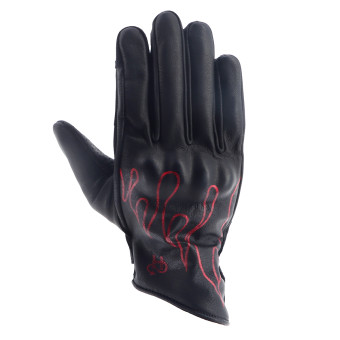 Motorradhandschuhe Helstons Rod Air Summer Leather Schwarz Rot