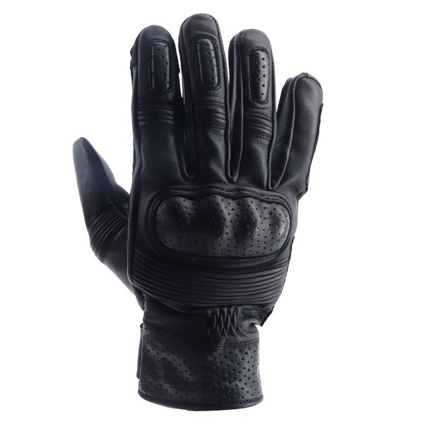 Motorradhandschuhe Helstons Run Summer Leather Schwarz