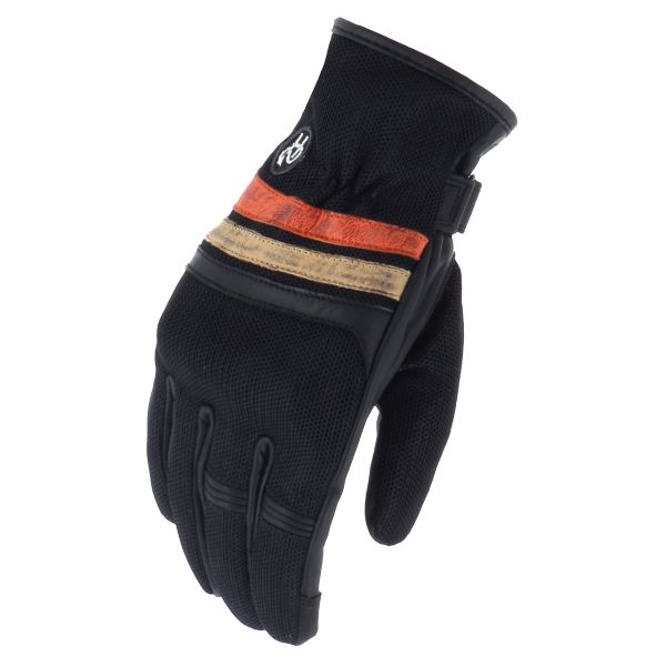 Motorradhandschuhe Helstons Skyline Air Mesh Black Beige Orange